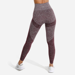 Marl Seamless Leggings - Burgundy