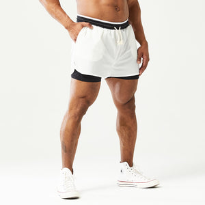 Golden Era 2-in-1 Shorts - Star White