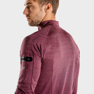 Wolf Running Top - Burgundy