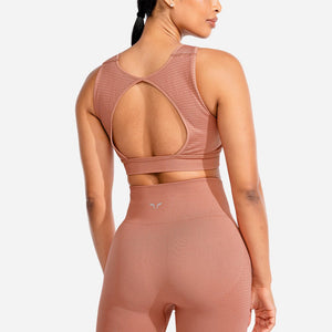 Meta Sports Bra - Rose Gold