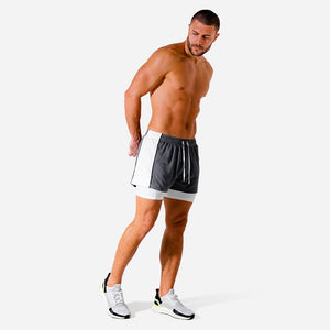 Hybrid 2-in-1 Shorts - Charcoal