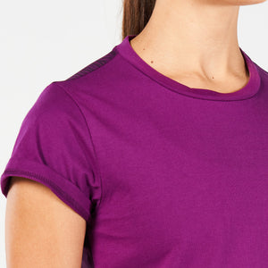 Core Wild Print Back Tee - Dark Purple