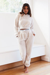 Teddy Joggers - Oatmeal Cream