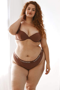 Ultra Comfort Ribbed T-Shirt Bra (Set) - Mocha