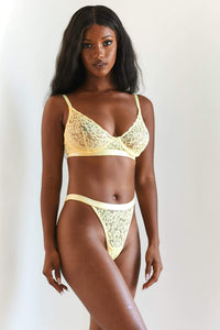 Balcony Bra (Set) - Lemon