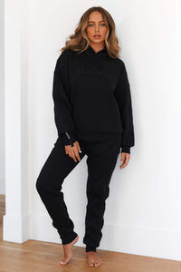 Basic Oversized Hoodie - Black