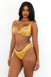 Liberty Balcony Bra (Set) - Mustard