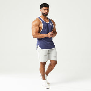 Golden Era Waffle Tank - Patriot Blue