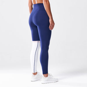 LAB360° Colour Block Leggings - Medieval Blue