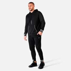 Hybrid Vertical Hoodie - Black