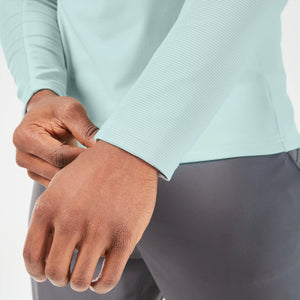 Statement Ribbed Long Sleeves Tee - Grey Mist