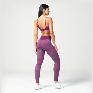 Infinity Stripe Seamless Leggings - Dark Purple