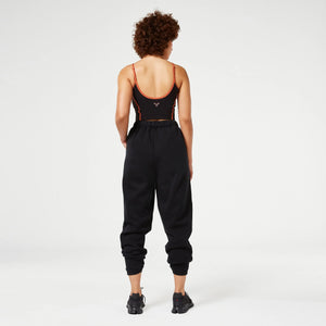 Retrograde Criss Cross Tie Joggers - Black