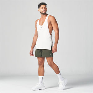 Essential Gym Stringer - Pearl White