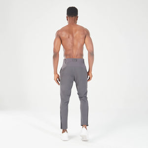 Statement Ribbed Smart Pants - Asphalt