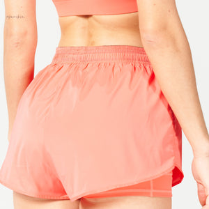 Glaze 2-in-1 Shorts - Hot Coral