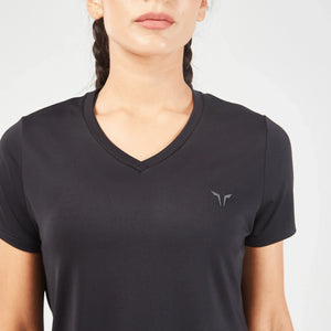 Essential V-Neck Tee - Black