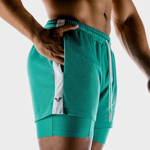 Hybrid Performance 2-in-1 Shorts - Ocean