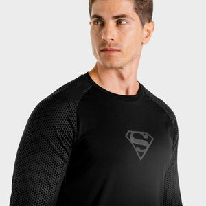 Superman Long Sleeves Tee - Onyx
