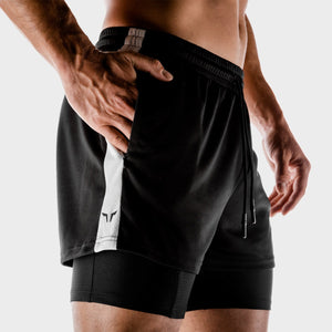 Hybrid Performance 2-in-1 Shorts - Onyx