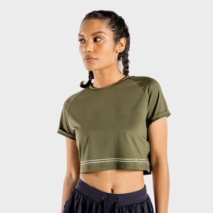 Flux Crop Tee - Khaki