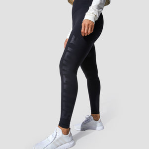 Graphic Wordmark Leggings - Black