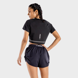 Flux Crop Tee - Onyx