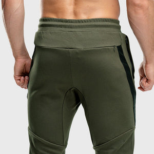 Warrior Jogger Pants - Olive with Black Panel