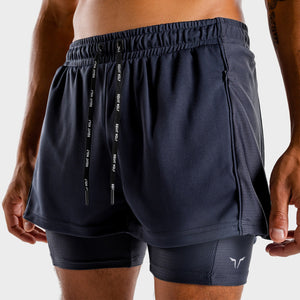 Hybrid 2-in-1 Shorts - Navy