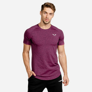 Melange Tee - Maroon