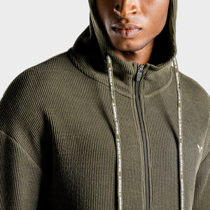 Luxe Zip Up - Olive