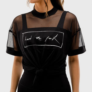 Vibe Mesh Tee - Black