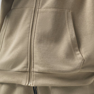 Essential Zipped Hoodie - Sand