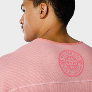 Golden Era Waffle Top - Flamingo Pink