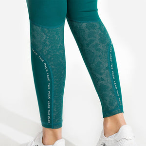 Limitless Snake Leggings - Sea Green
