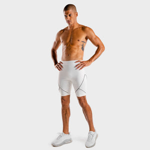 Wolf Compression Shorts - White