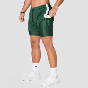 Hybrid Performance 2-in-1 Shorts - Green