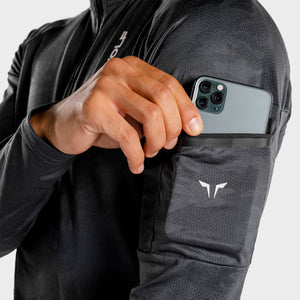 Wolf Running Top - Charcoal