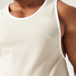 Golden Era Waffle Tank - Grey Morn