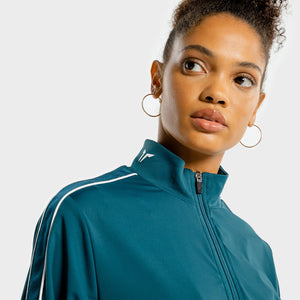 Noor Track Top - Teal