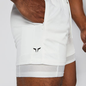 Hybrid Performance 2-in-1 Shorts - White