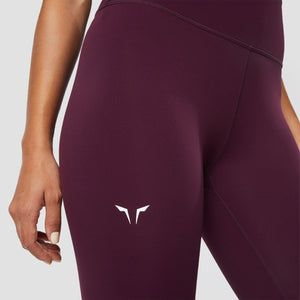 Infinity Cropped 7/8 Leggings - Burgundy