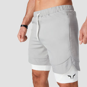 Limitless 2-in-1 Shorts - Light Grey