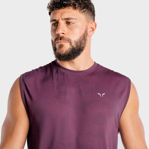 Wolf Seamless Tank - Burgundy