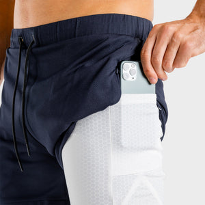 Superman 2 in 1 Shorts - Blue