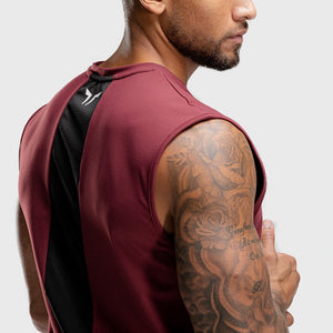 Warrior Cut-Off Tank - Maroon