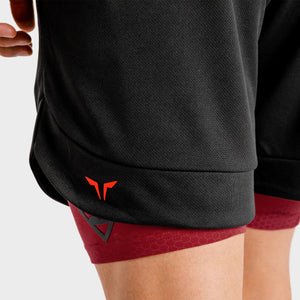 Superman 2 in 1 Shorts - Onyx