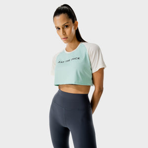 LAB360° Crop Tee - Pastel Turquoise