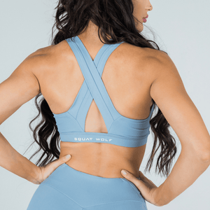 Athena Pastel Blue Look | Bra + Leggings