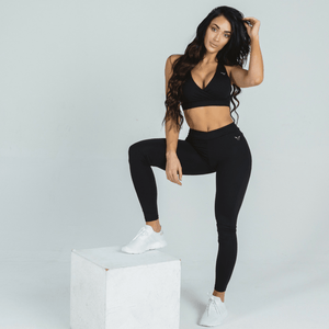 Athena Black Look | Bra + Leggings